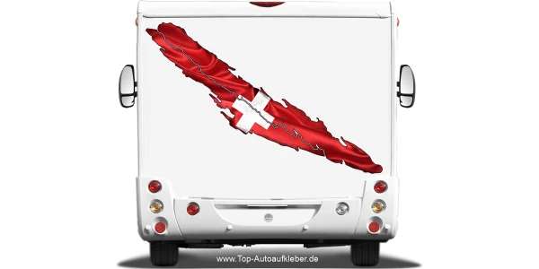 Schweiz Fahne Wohnmobil Aufkleber